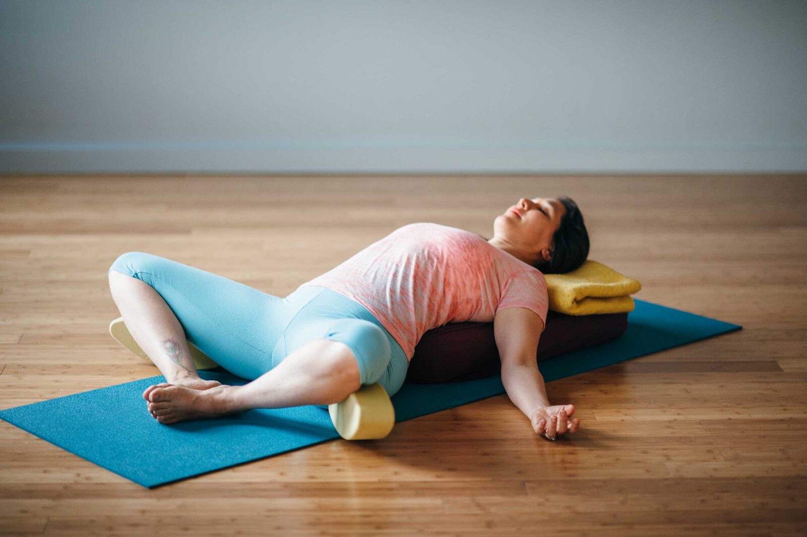 postpartum yoga pose